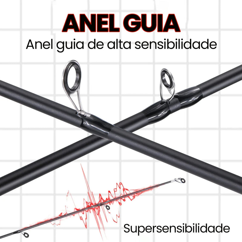 Vara de Pesca Sougayilang 1.8m-2.1m Max Drag 10kg
