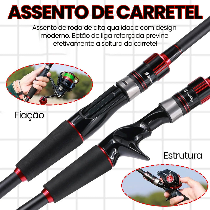 Vara de Pesca Sougayilang 1.8m-2.1m Max Drag 10kg