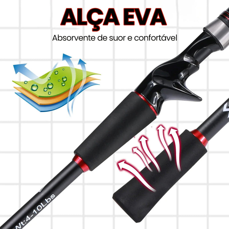 Vara de Pesca Sougayilang 1.8m-2.1m Max Drag 10kg