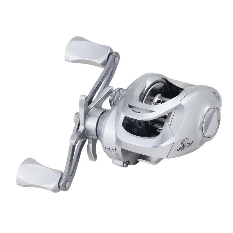 Carretilha Silver Wings com Alto Desempenho | 7.2:1 Relação|Drag 10Kg