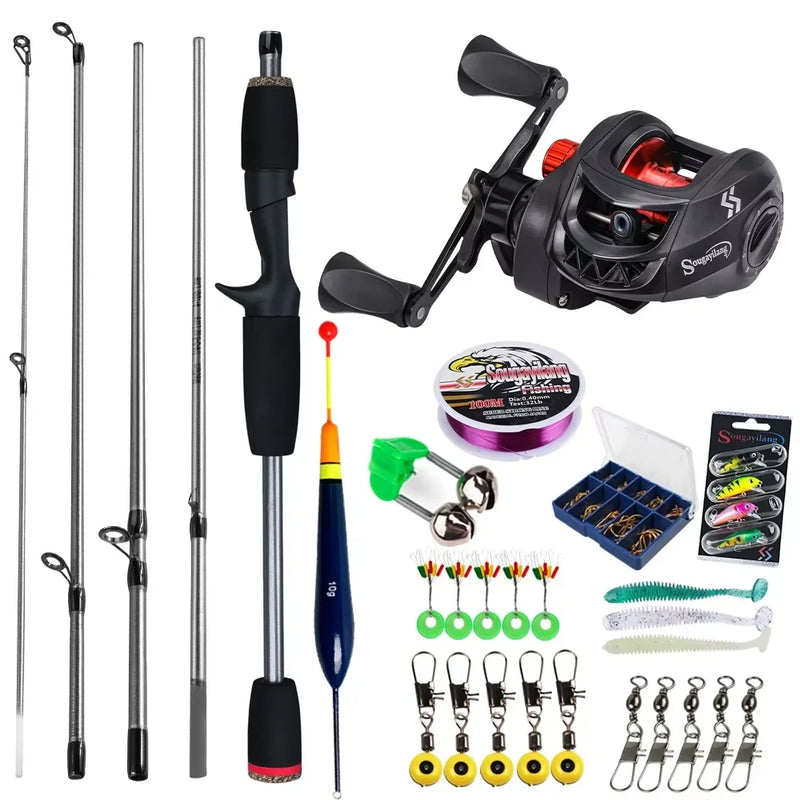 Kit Completo Carretilha + Vara + Acessorios - Alta Performance e Resistência!