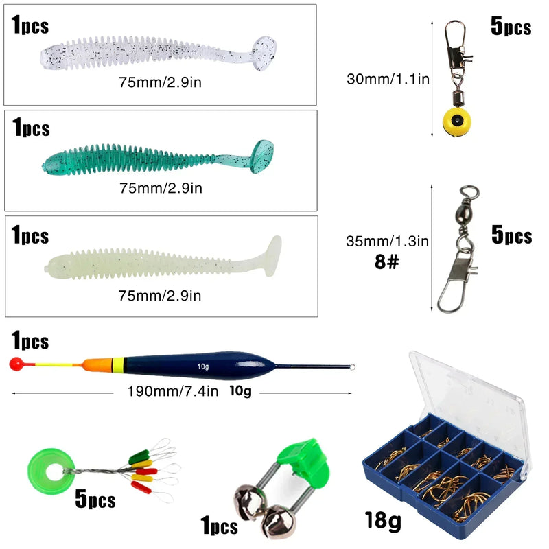Kit Completo Carretilha + Vara + Acessorios - Alta Performance e Resistência!
